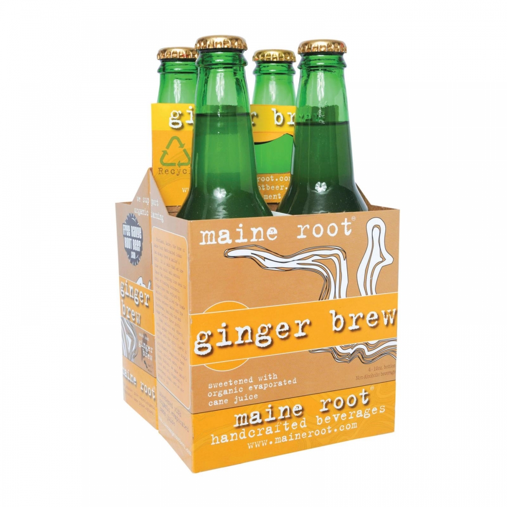Maine Root Ginger Brew Soda - 6개 묶음상품 - 12 Fl oz.