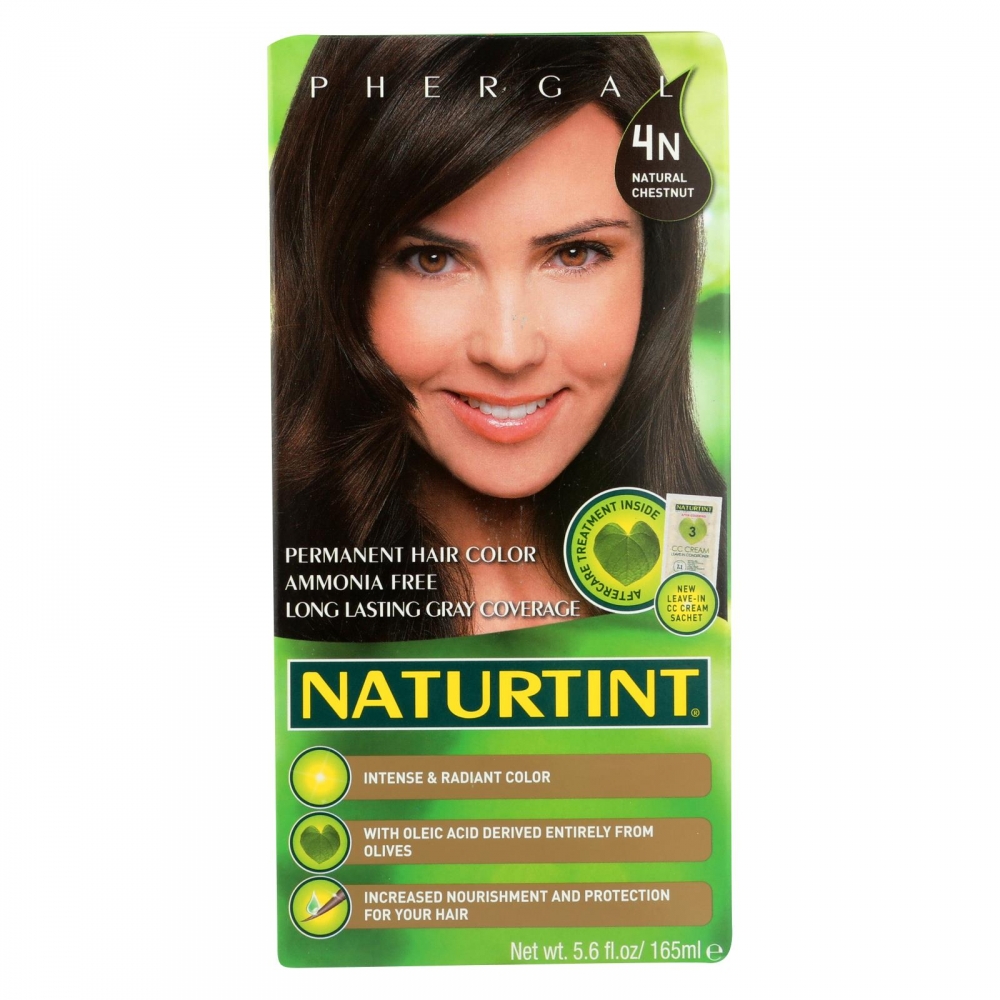 Naturtint Hair Color - Permanent - 4N - Natural Chestnut - 5.28 oz