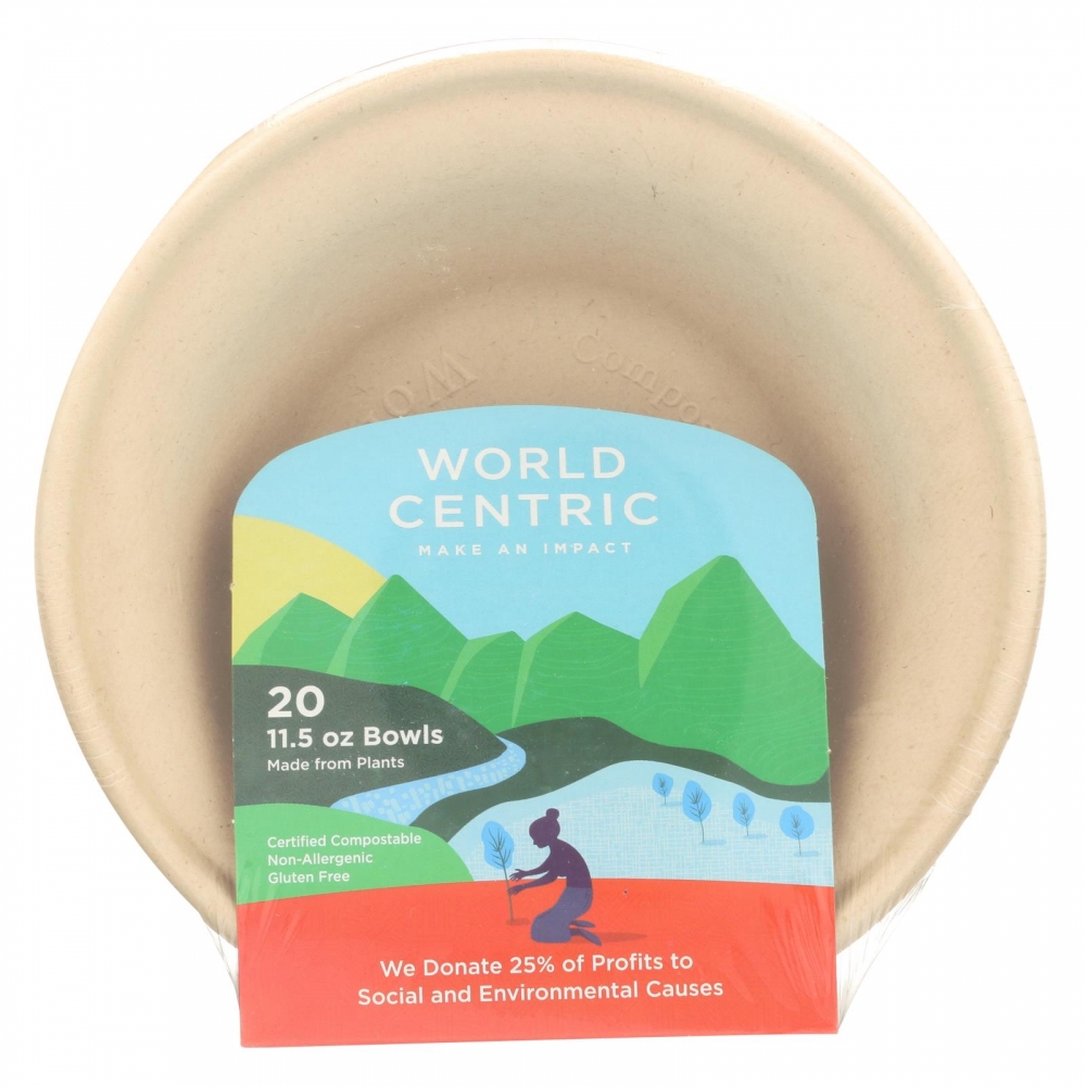 World Centric Wheat Straw Bowl - 12개 묶음상품 - 20 Count