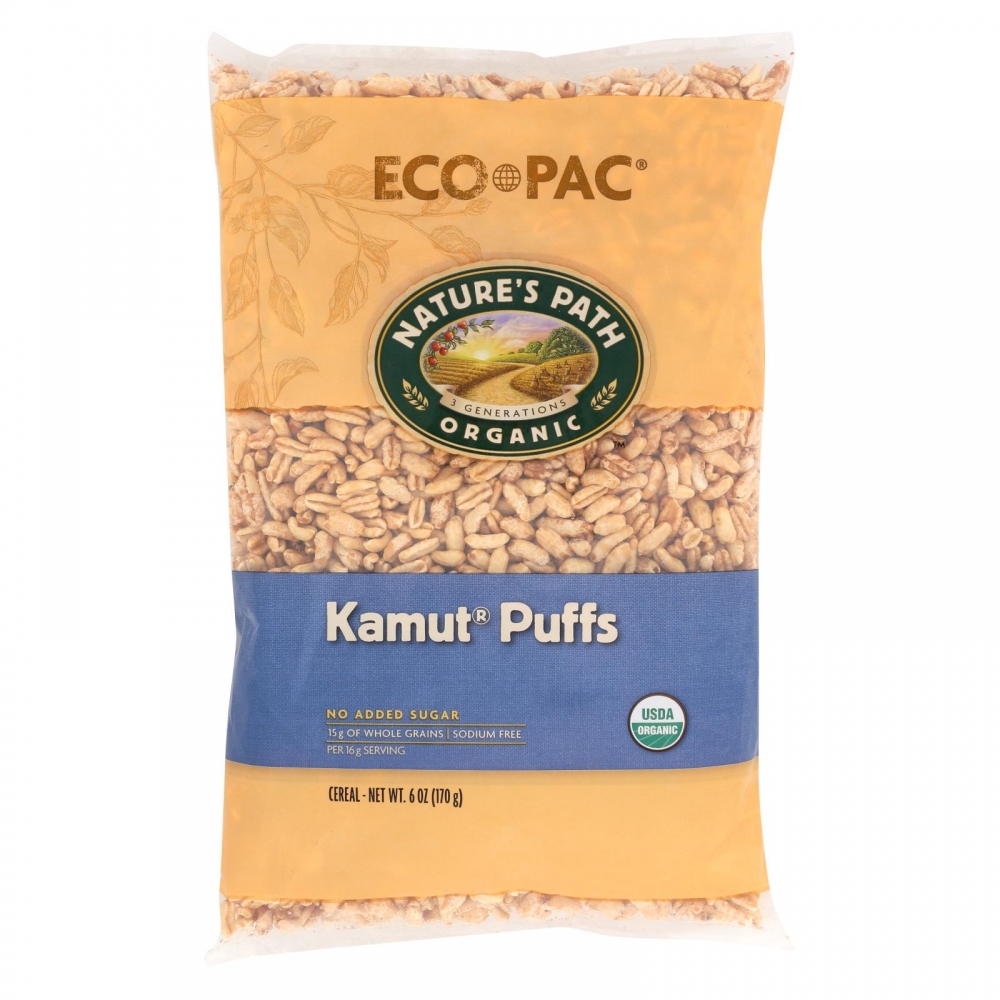 Nature's Path Organic Kamut Puffs Cereal - 12개 묶음상품 - 6 oz.