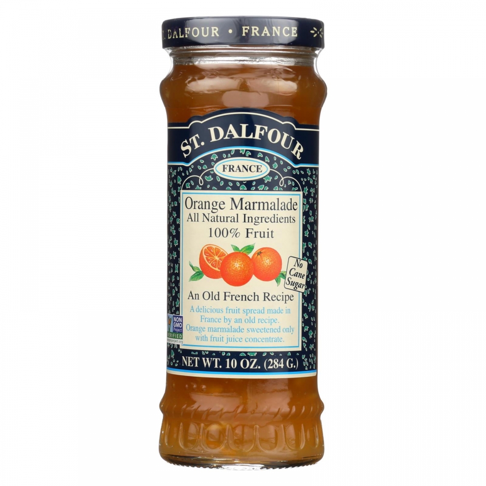 St Dalfour Fruit Spread - Deluxe - 100 Percent Fruit - Orange Marmalade - 10 oz - 6개 묶음상품