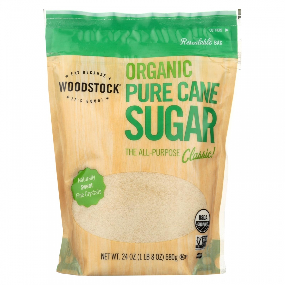 Woodstock Organic Pure Cane Sugar - 12개 묶음상품 - 24 OZ