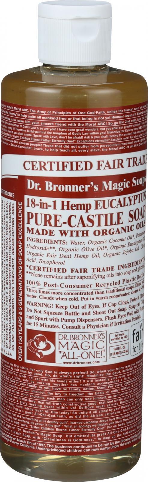 Dr. Bronner's - Castile Liquid Sp Euclyp - 1 Each-16 FZ