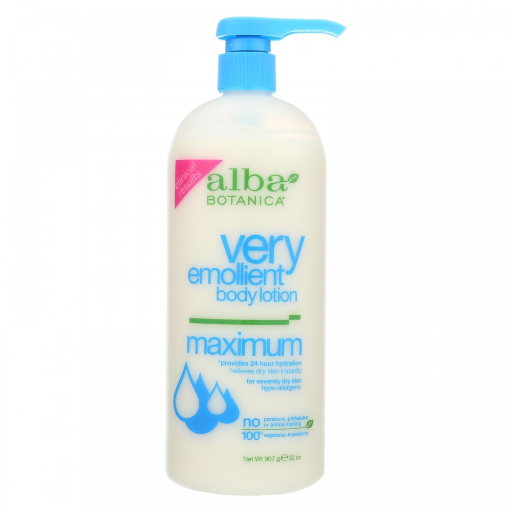 Alba Botanica - Very Emollient Body Lotion - Maximum - 32 oz