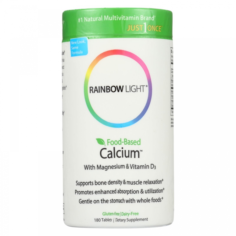 Rainbow Light Food-Based Calcium - 180 Tablets