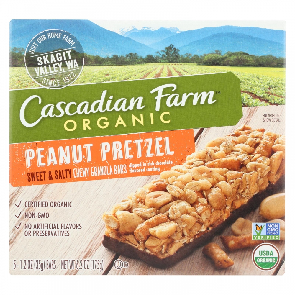 Cascadian Farm Sweet and Salty Bar - Organic - Peanut Pretzel - 6.2 oz - 12개 묶음상품