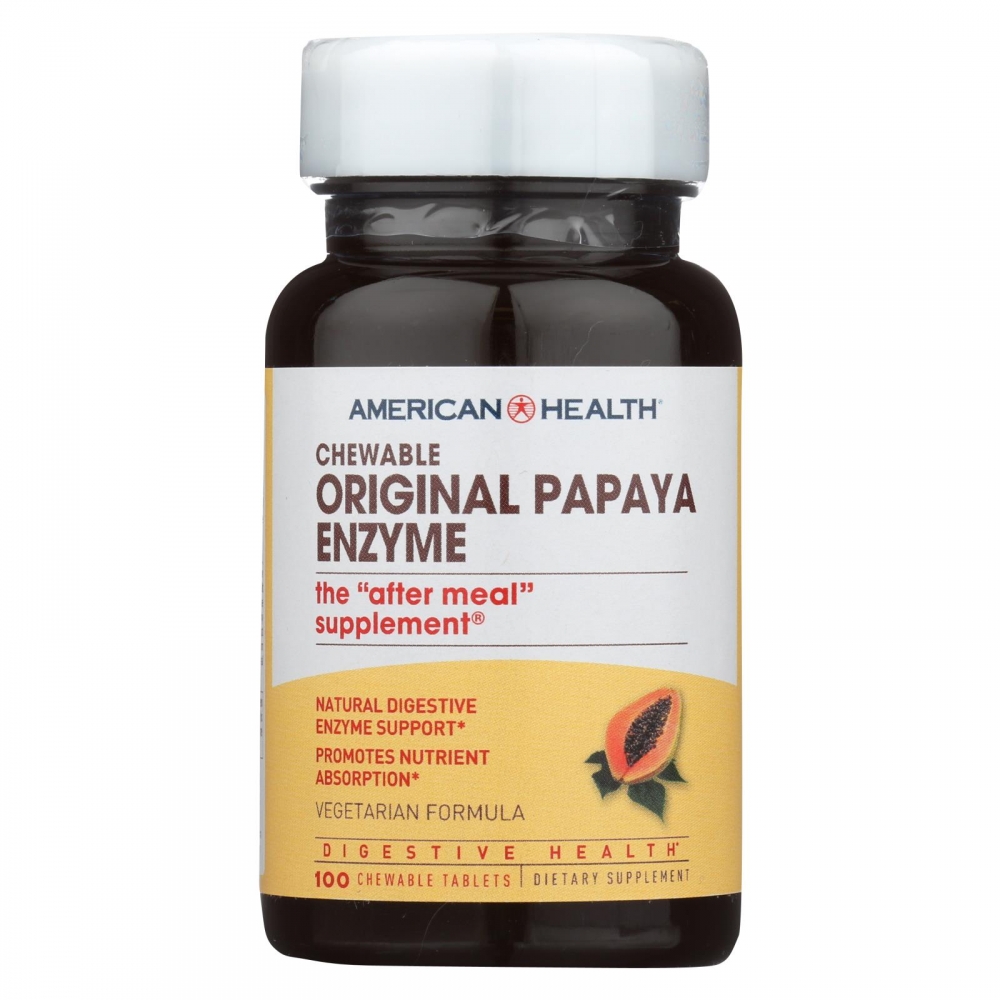 American Health - Original Papaya Enzyme - 100 Tablets