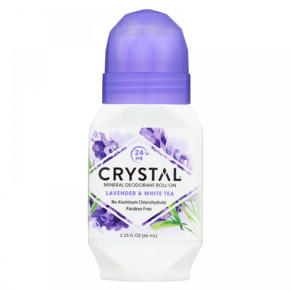 크리스탈 데오드란트 롤온 라벤더 앤 화이트티 66 ml