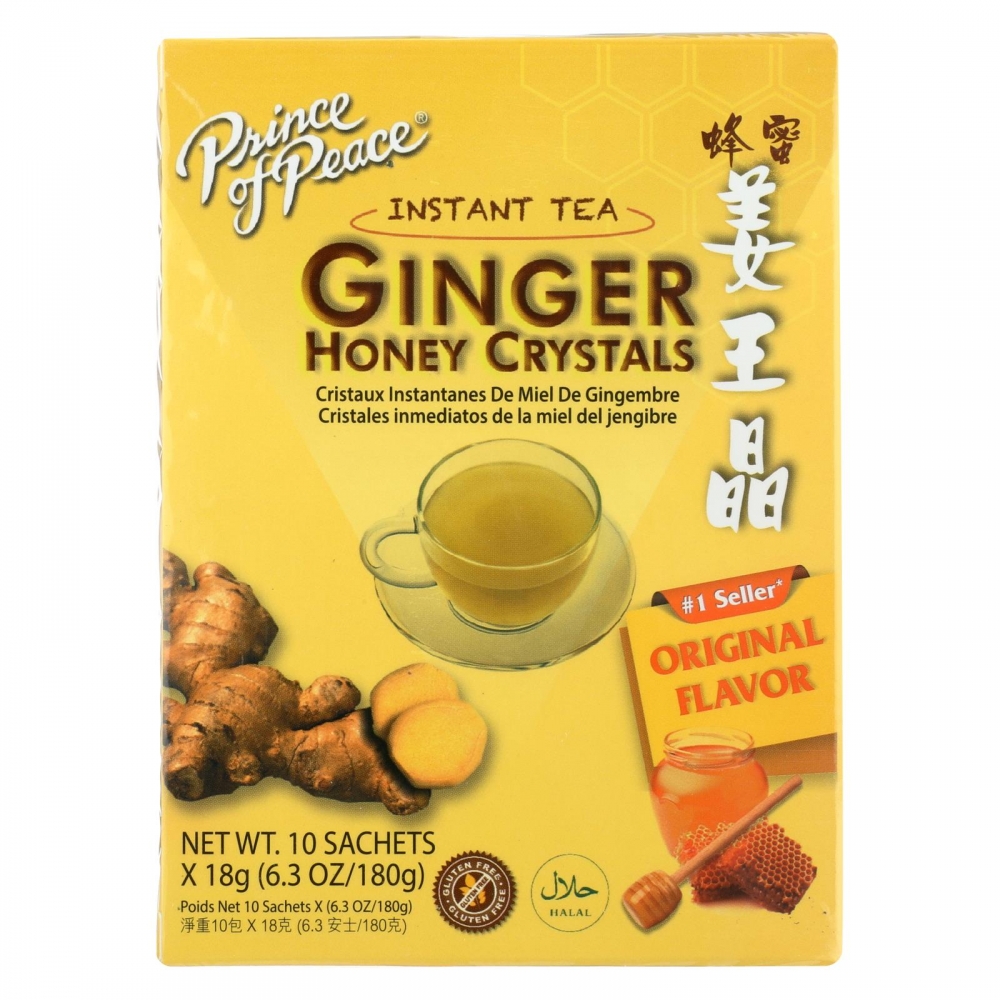 Prince of Peace Ginger Honey Crystals - 10 Tea Bags