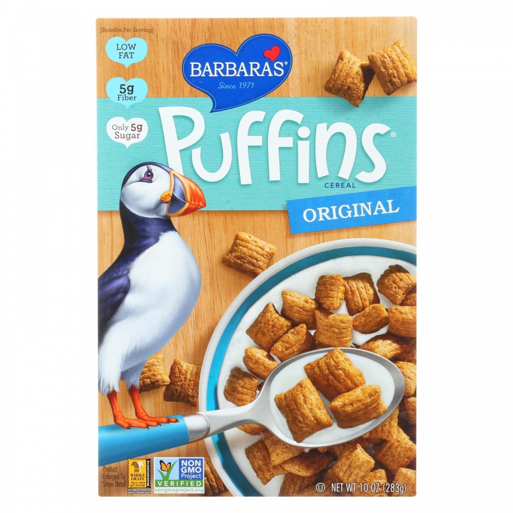 Barbara's Bakery - Puffins Cereal - Original - 12개 묶음상품 - 10 oz.