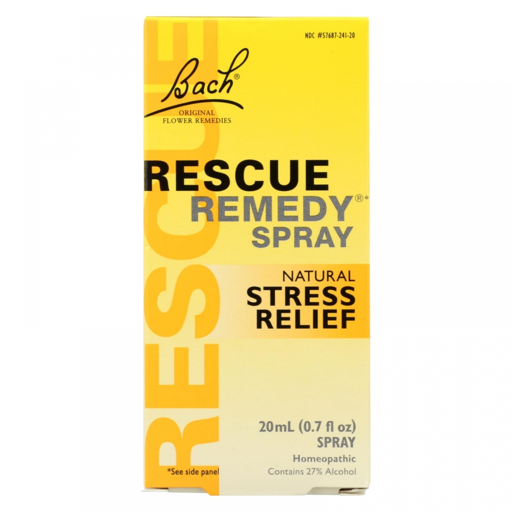 Bach Flower Remedies Essences Rescue Remedy Spray Original Flower - 0.7 fl oz