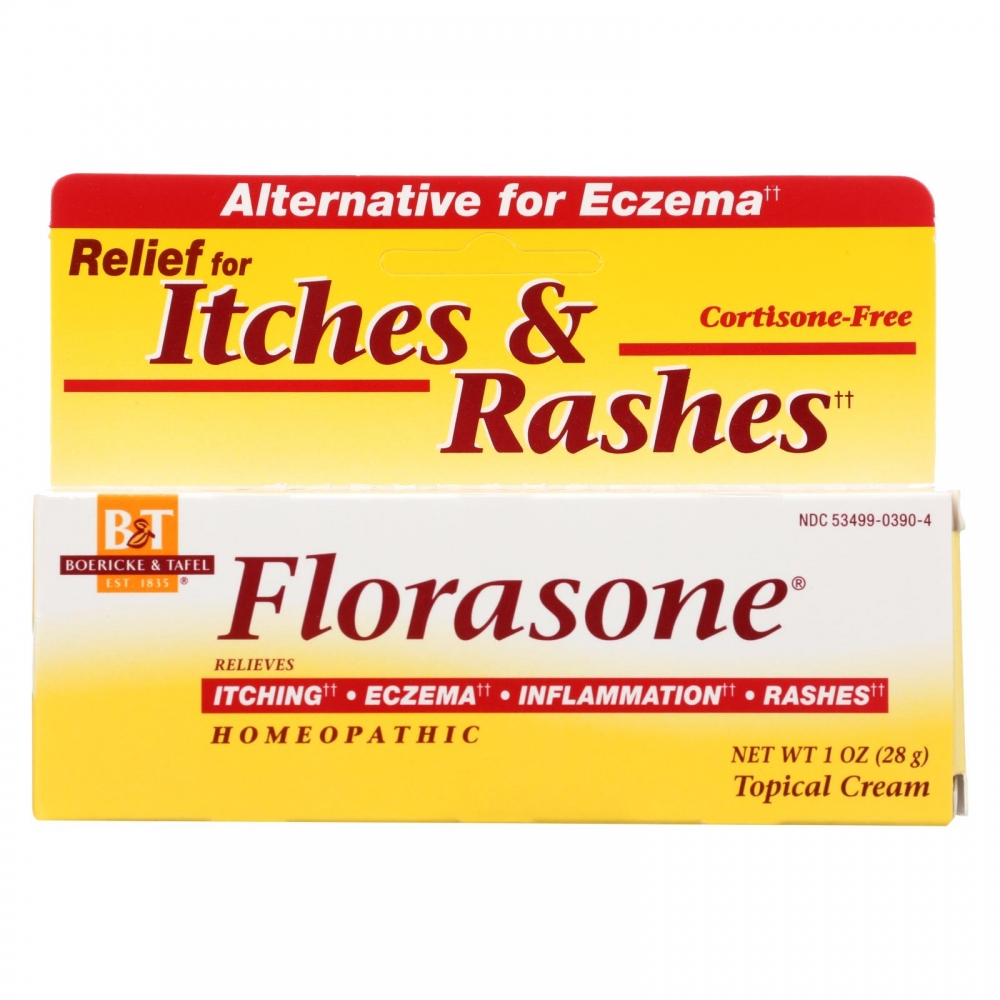 Boericke and Tafel - Florasone Itches and Rashes Cream - 1 oz