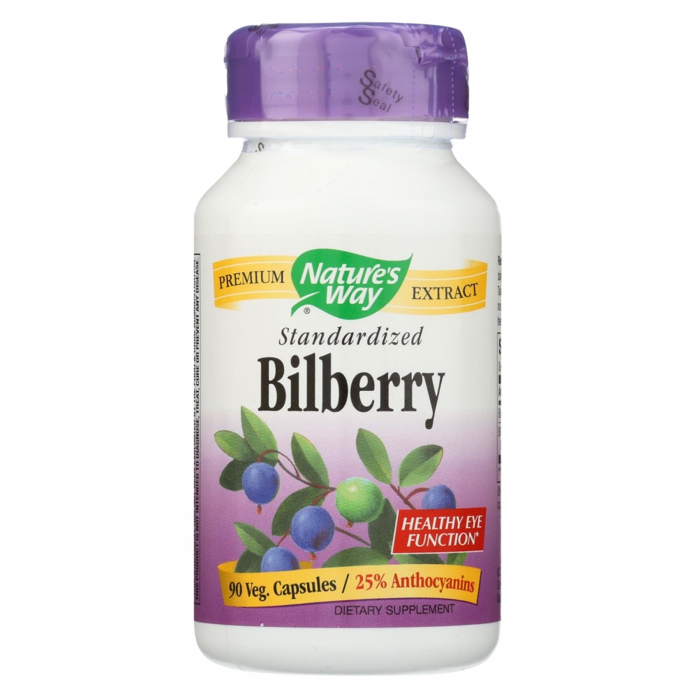 Nature's Way - Standardized Bilberry - 80 mg - 90 Capsules