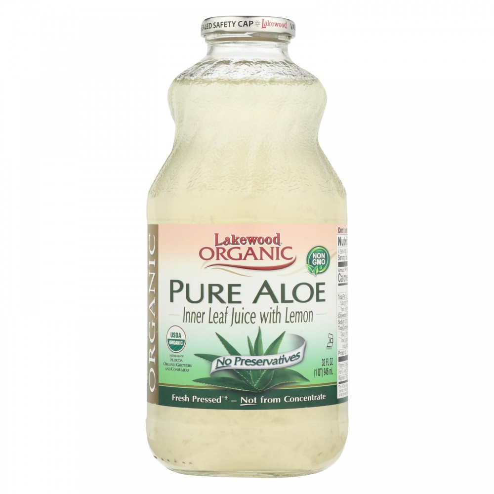 Lakewood Organic Aloe Juice - Fresh Pressed - Inner Fillet - 32 oz