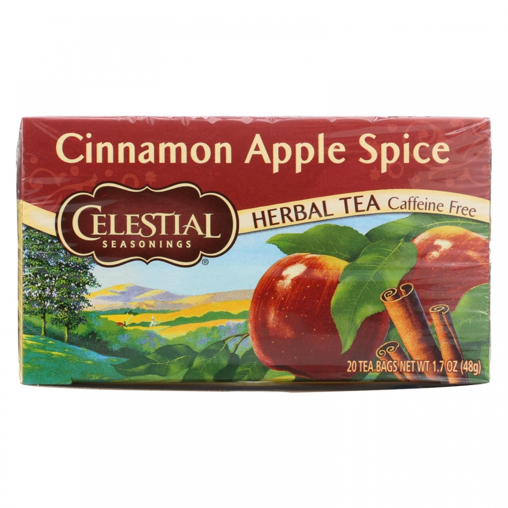 Celestial Seasonings Herbal Tea Caffeine Free Cinnamon Apple Spice - 20 Tea Bags - 6개 묶음상품