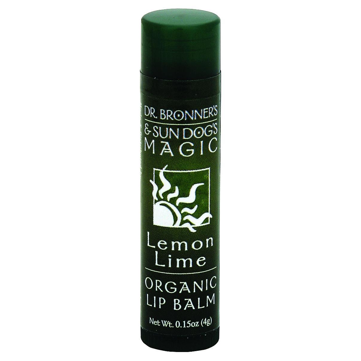 Dr. Bronner's - Lip Balm Lemon Lime - 12개 묶음상품-.15 OZ
