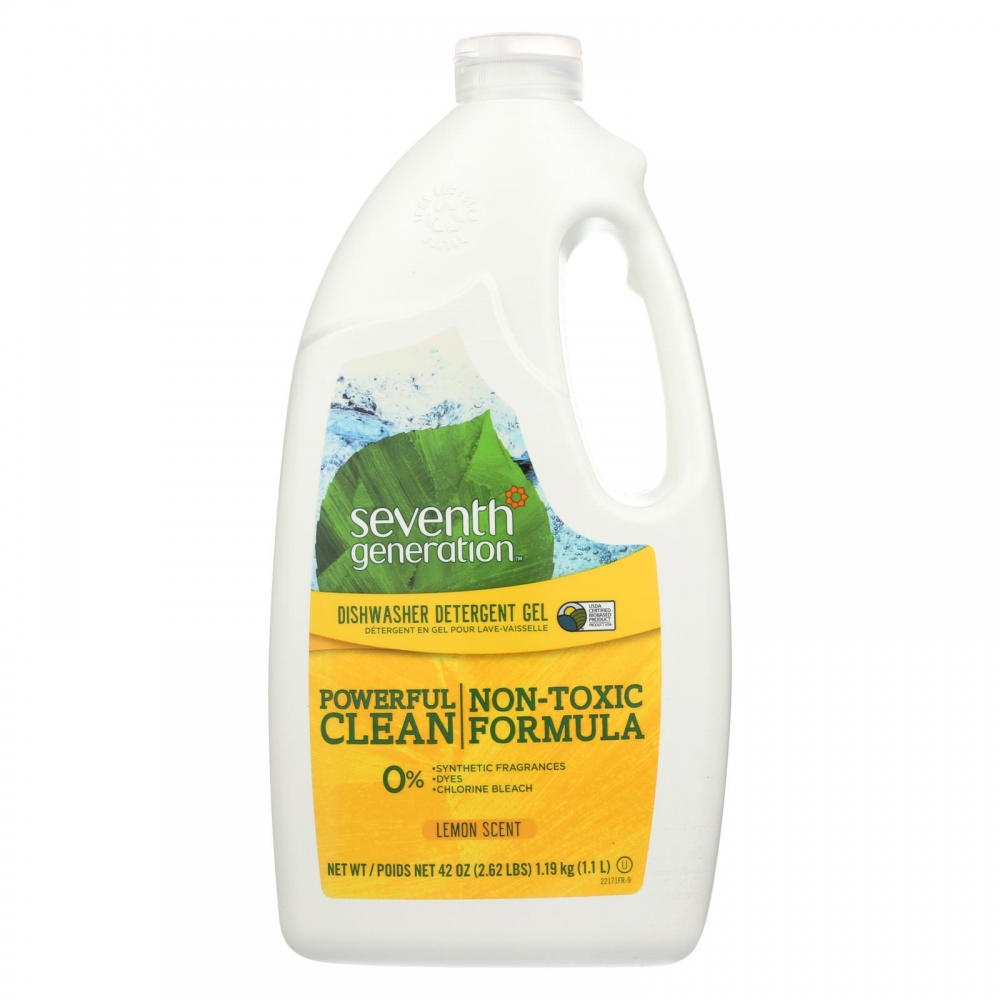 Seventh Generation Auto Dishwasher Gel - Lemon - 6개 묶음상품 - 42 Fl oz.