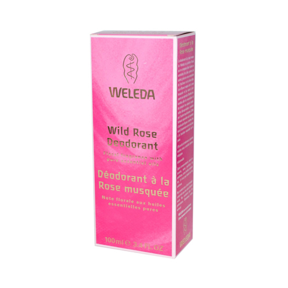 Weleda Deodorant Wild Rose - 3.4 fl oz