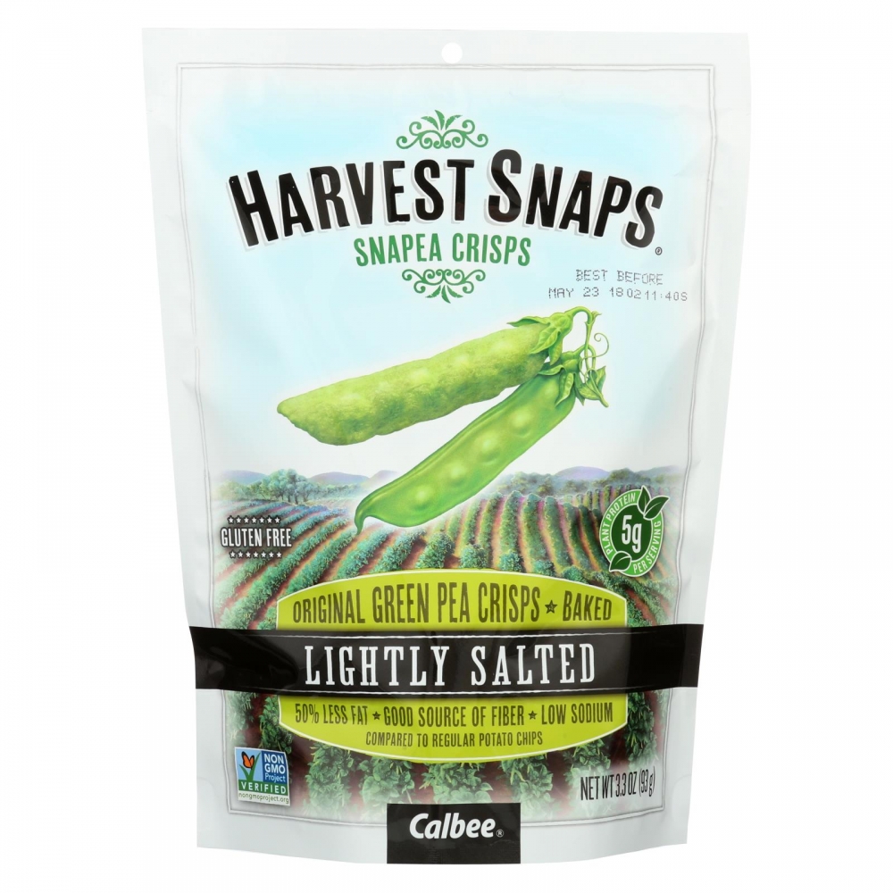 Calbee Snapea Crisp - Snapea Crisps - Lightly Salted - 12개 묶음상품 - 3.3 oz.