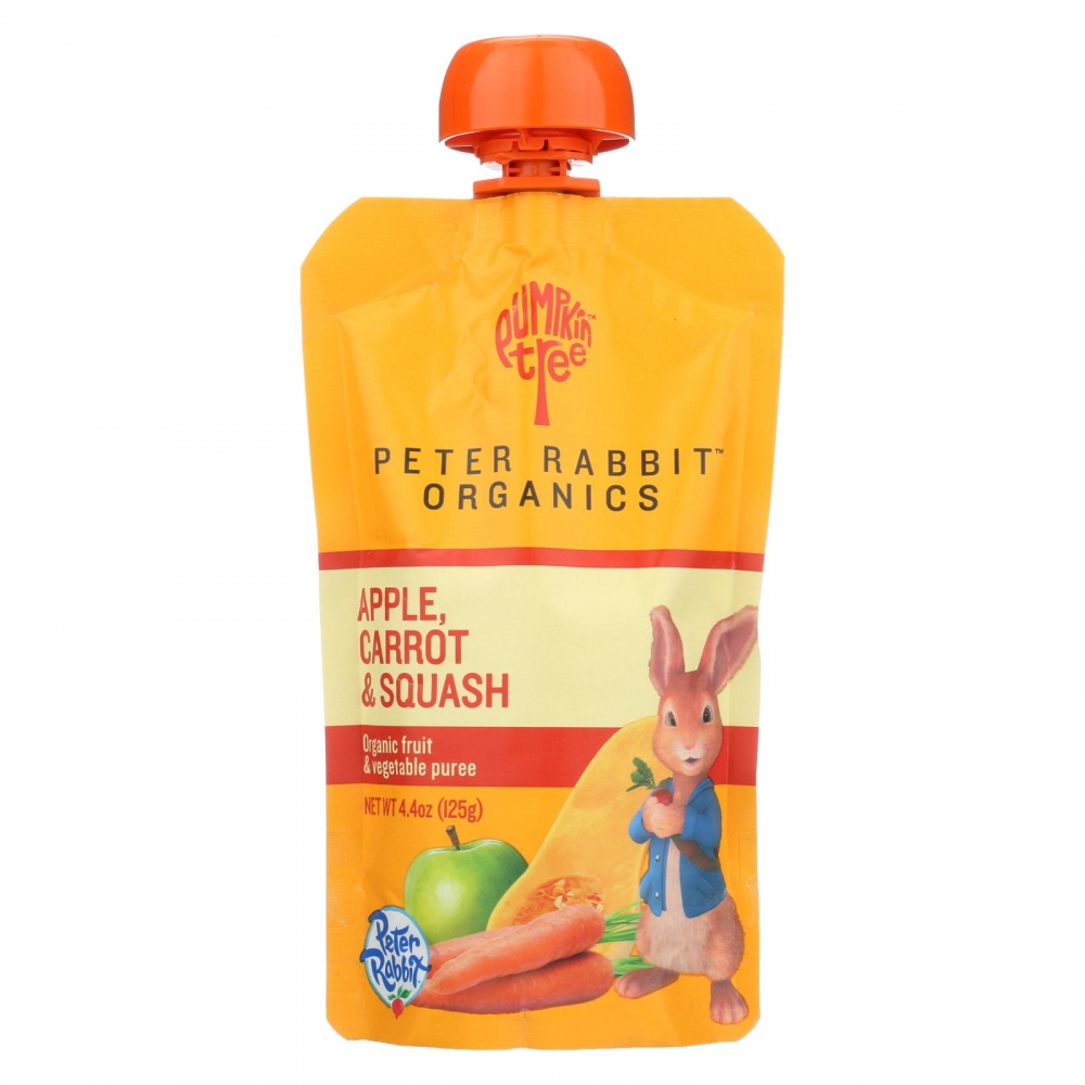 Peter Rabbit Organics Veggie Snacks - Carrot Squash and Apple - 10개 묶음상품 - 4.4 oz.