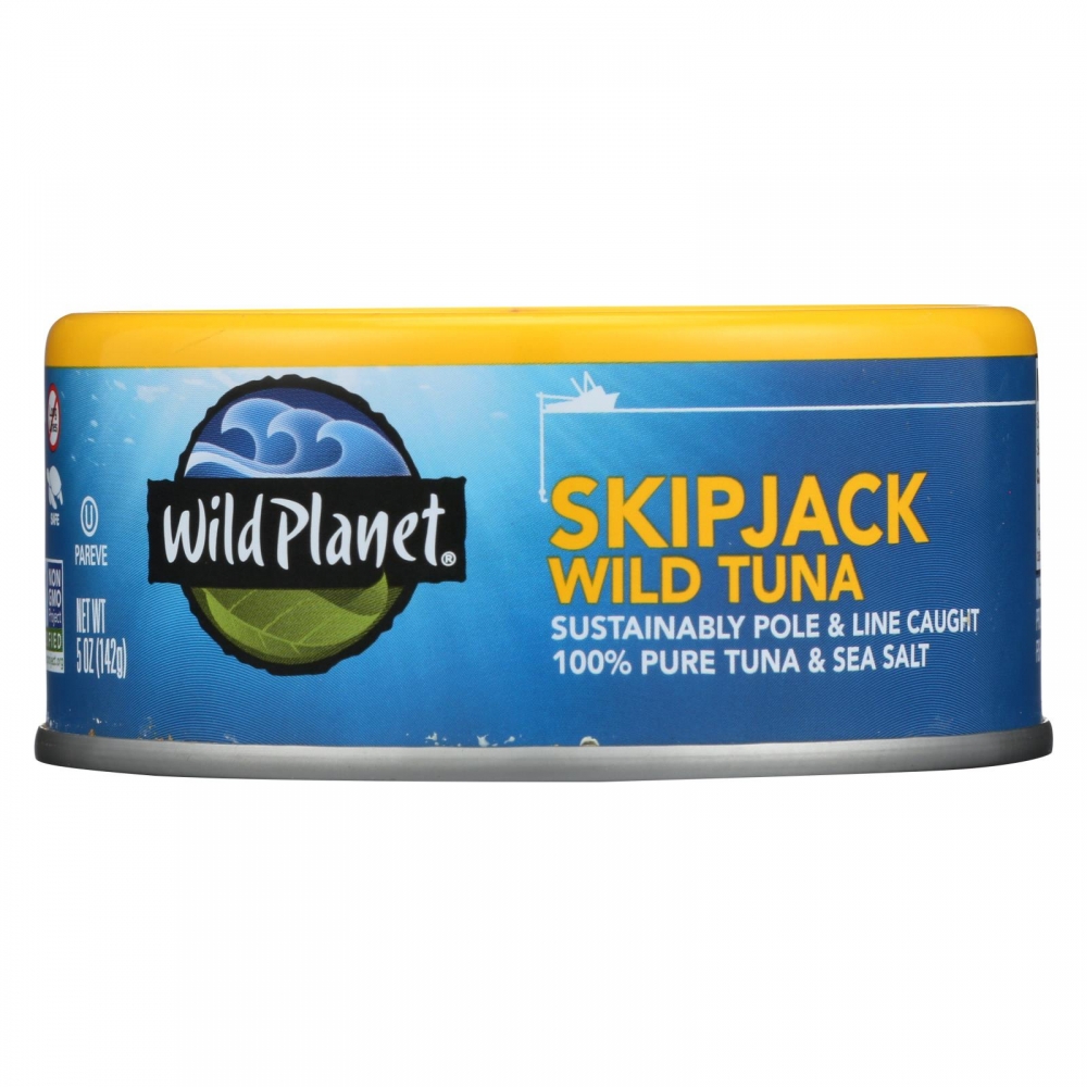 Wild Planet Wild Skipjack Light Tuna - 12개 묶음상품 - 5 oz.