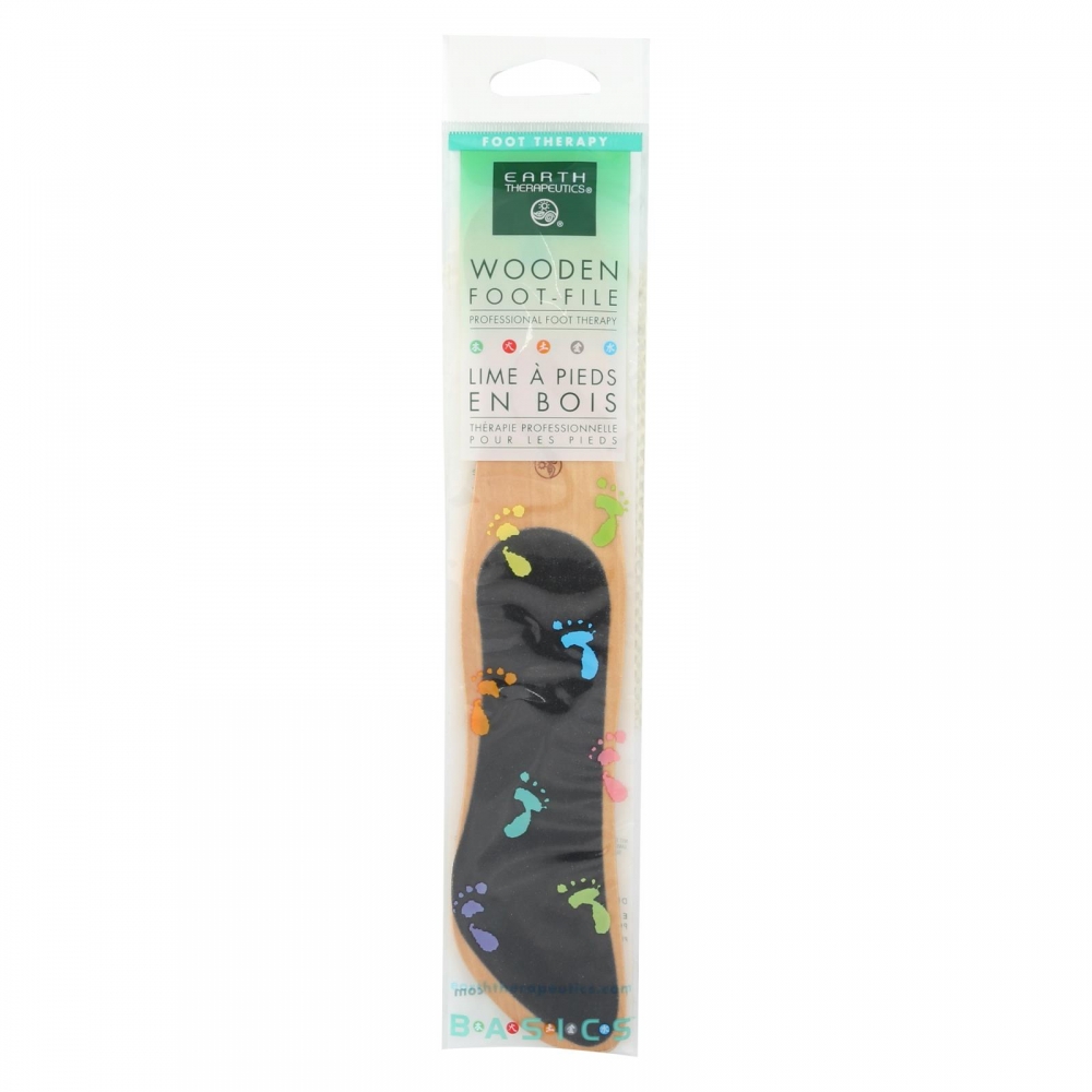 Earth Therapeutics Wooden Foot File - 1 File