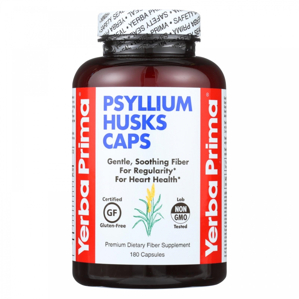 Yerba Prima Psyllium Husks Caps - 180 Capsules