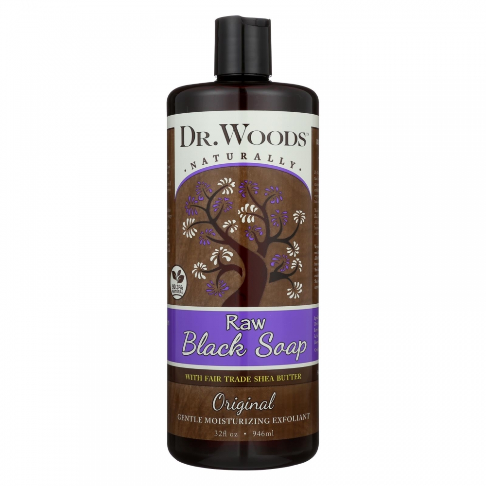 Dr. Woods Shea Vision Pure Black Soap with Organic Shea Butter - 32 fl oz