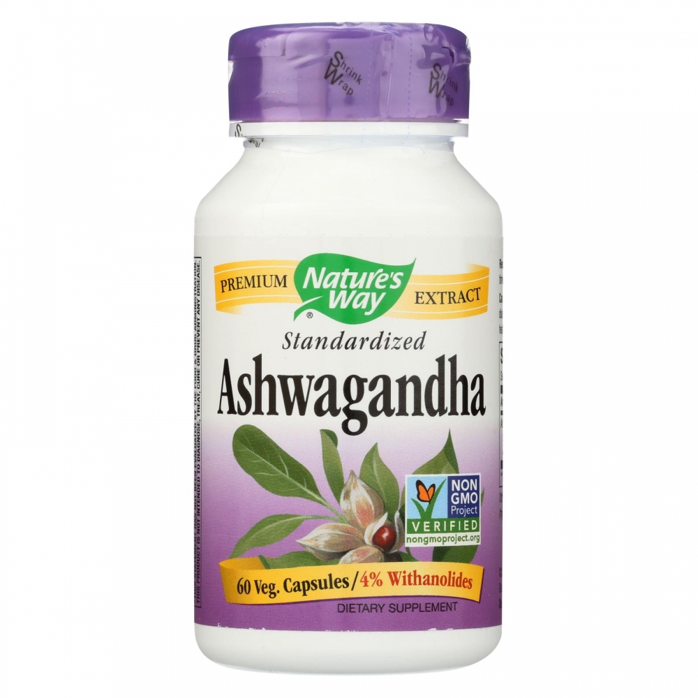 Nature's Way - Standardized Ashwagandha - 60 Vegetarian Capsules