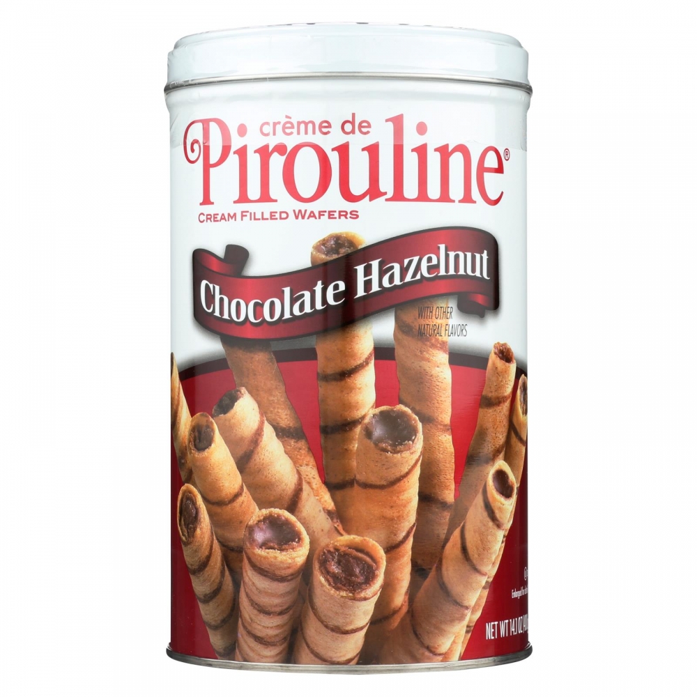 De Beukelaer - Creme De Pirouline Rolled Wafers - Chocolate Hazelnut - 6개 묶음상품 - 14 oz.