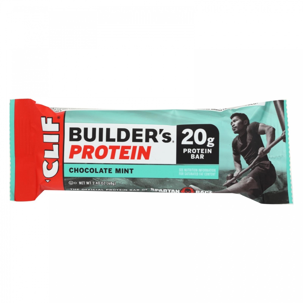 Clif Bar Builder Bar - Chocolate Mint - 12개 묶음상품 - 2.4 oz