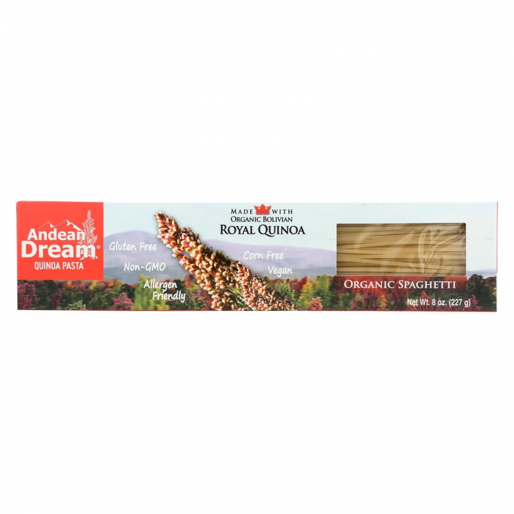 Andean Dream Gluten Free Organic Spaghetti Quinoa Pasta - 12개 묶음상품 - 8 oz.