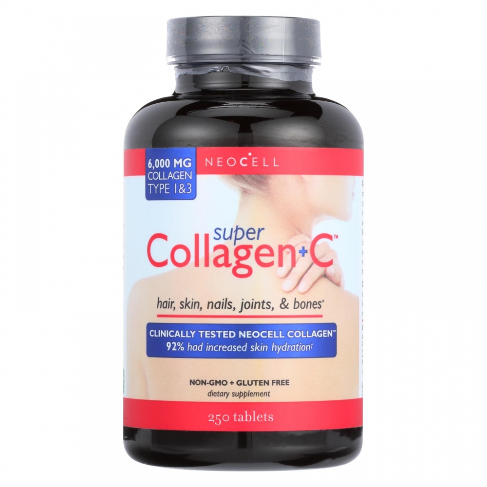 NeoCell Super Collagen Plus C Type 1 and 3 - 6000 mg - 250 Tablets