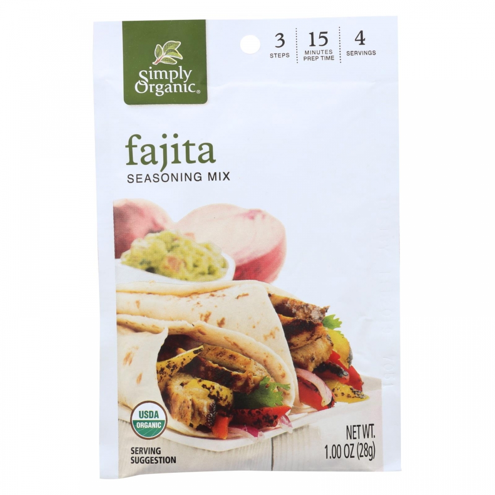 Simply Organic Seasoning Mix - Fajita - 12개 묶음상품 - 1 oz.