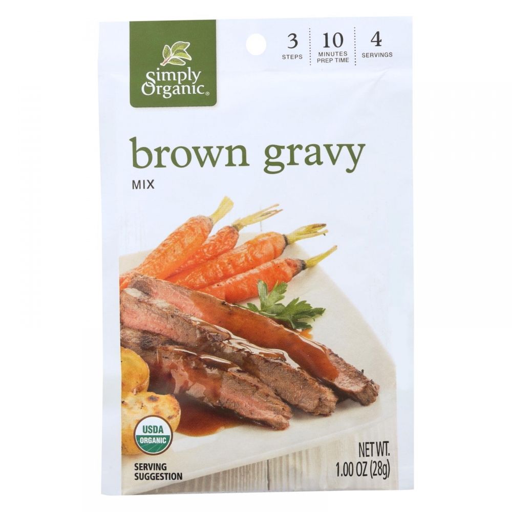 Simply Organic Vegetarian Brown Gravy Seasoning Mix - 12개 묶음상품 - 1 oz.