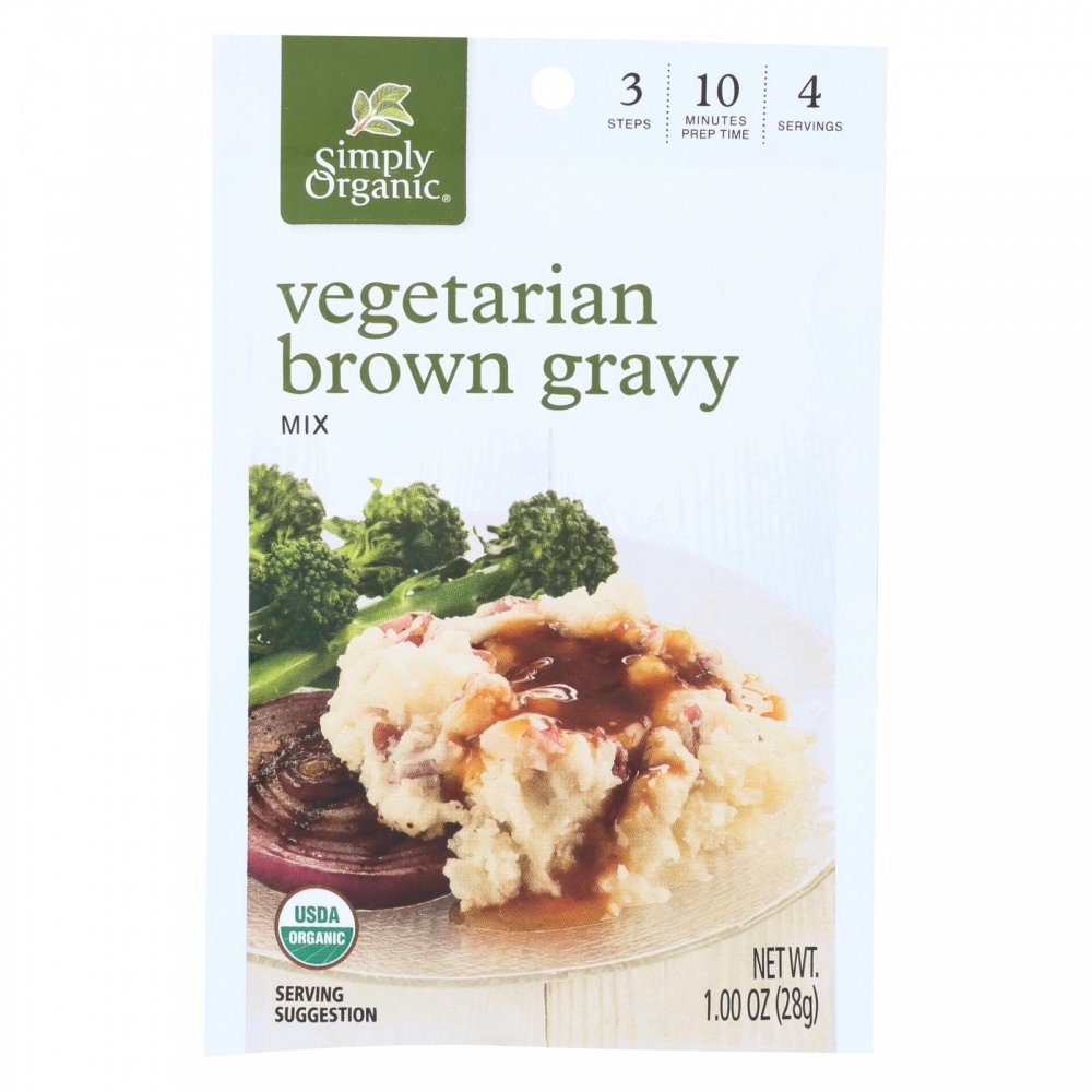Simply Organic Vegetarian Brown Gravy Seasoning Mix - 12개 묶음상품 - 1 oz.