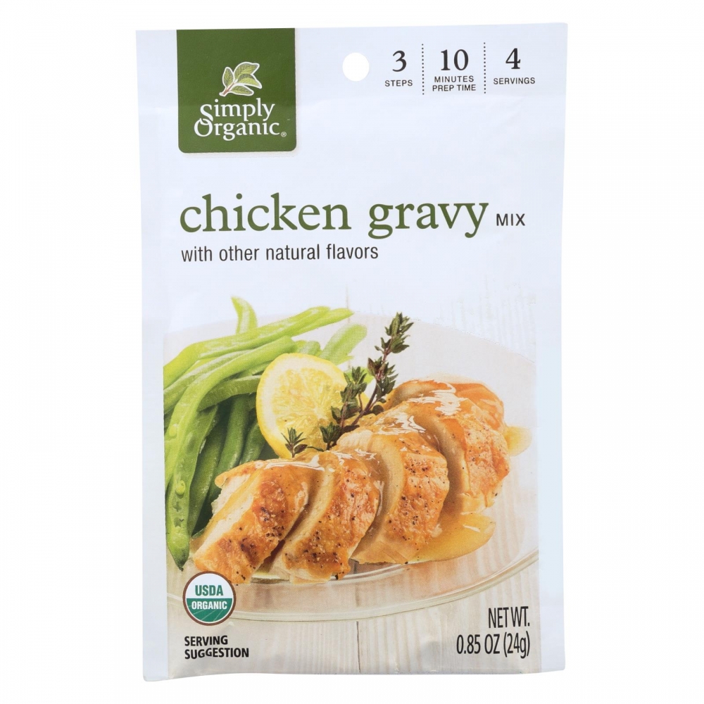Simply Organic Seasoning Mix - Roasted Chicken Gravy - 12개 묶음상품 - 0.85 oz.