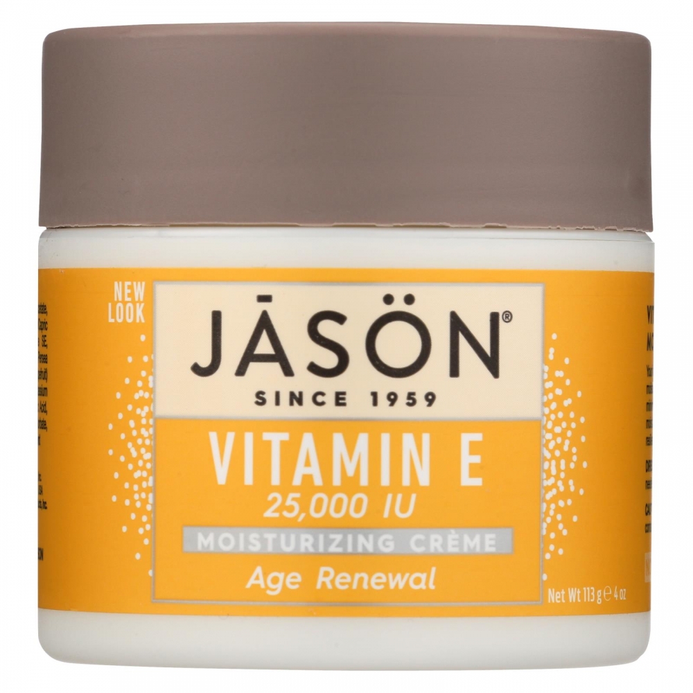 Jason Moisturizing Creme Vitamin E Age Renewal Fragrance Free - 25000 IU - 4 oz