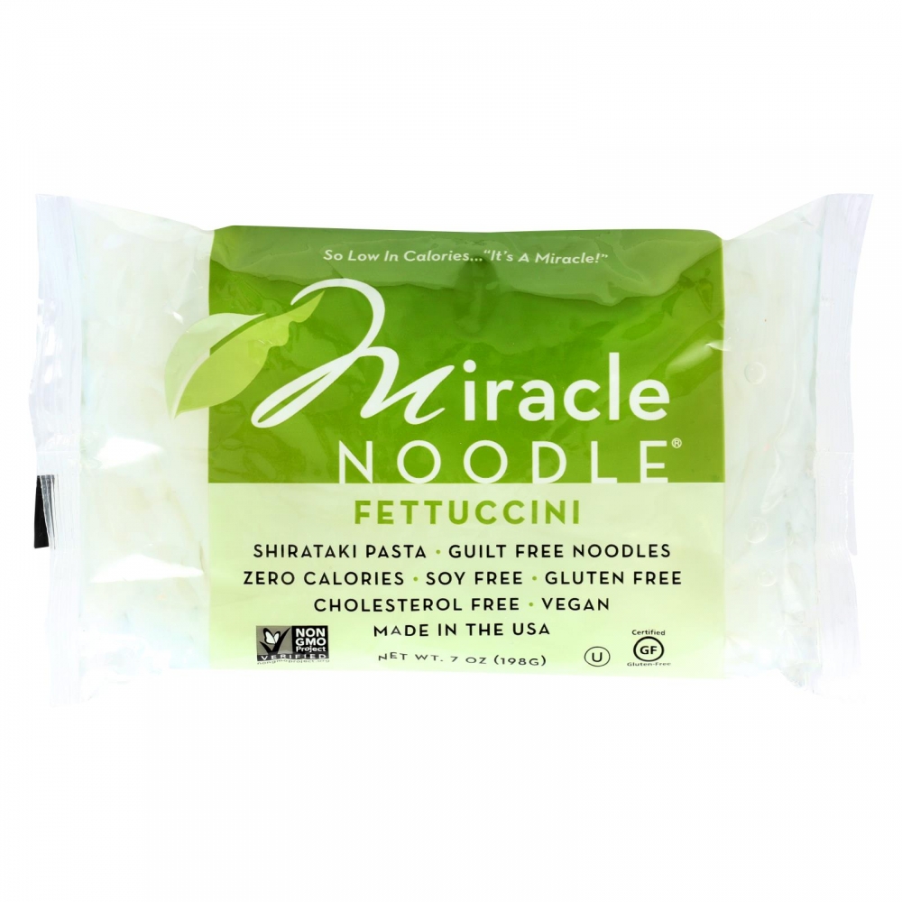 Miracle Noodle Pasta - Shirataki - Miracle Noodle - Fettuccini - 7 oz - 6개 묶음상품
