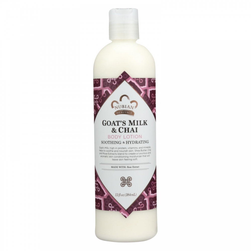 Nubian Heritage Lotion - Goats Milk and Chai - 13 fl oz