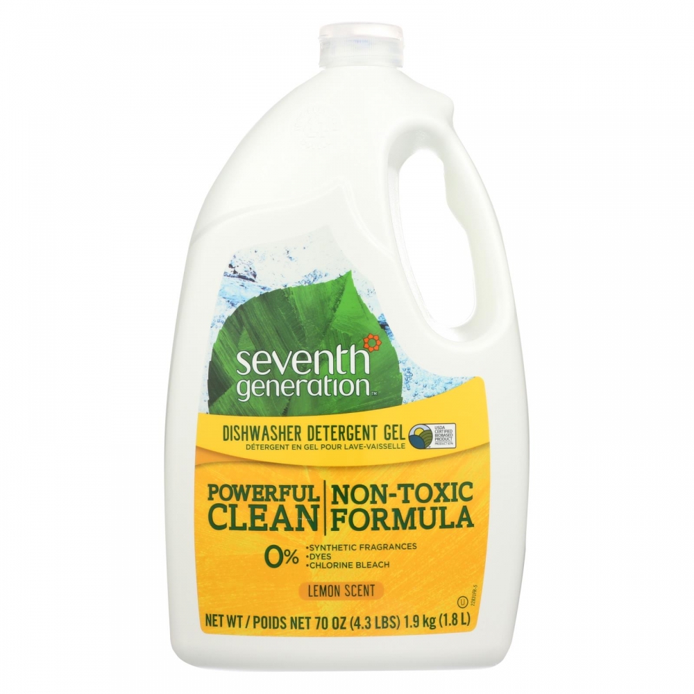 Seventh Generation Auto Dishwasher Gel - Lemon - 6개 묶음상품 - 70 oz.