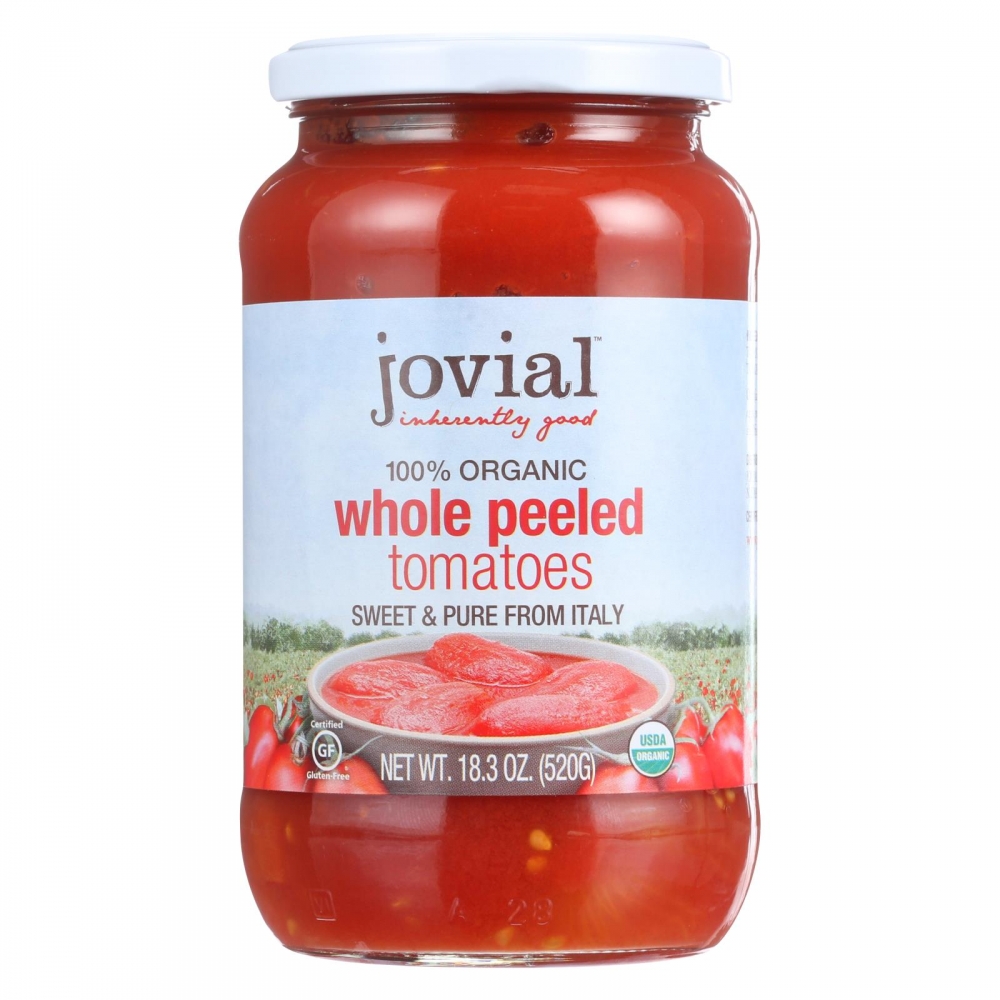 Jovial - Tomatoes - Organic - Whole Peeled - 18.3 oz - 6개 묶음상품