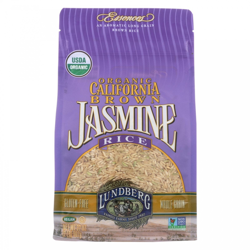 Lundberg Family Farms Brown Jasmine Rice - 6개 묶음상품 - 2 lb.