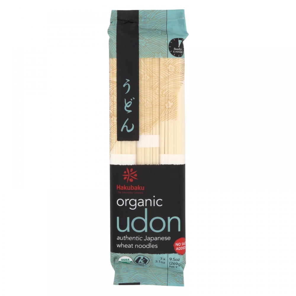 Hakubaku Organic Udon - 8개 묶음상품 - 9.52 oz.