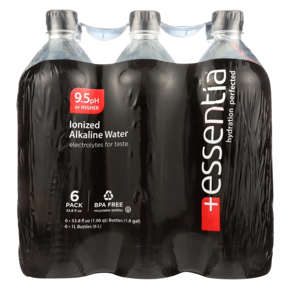 Essentia Hydration Perfected Drinking Water - 9.5 ph. - Case of 12 - 1 Liter