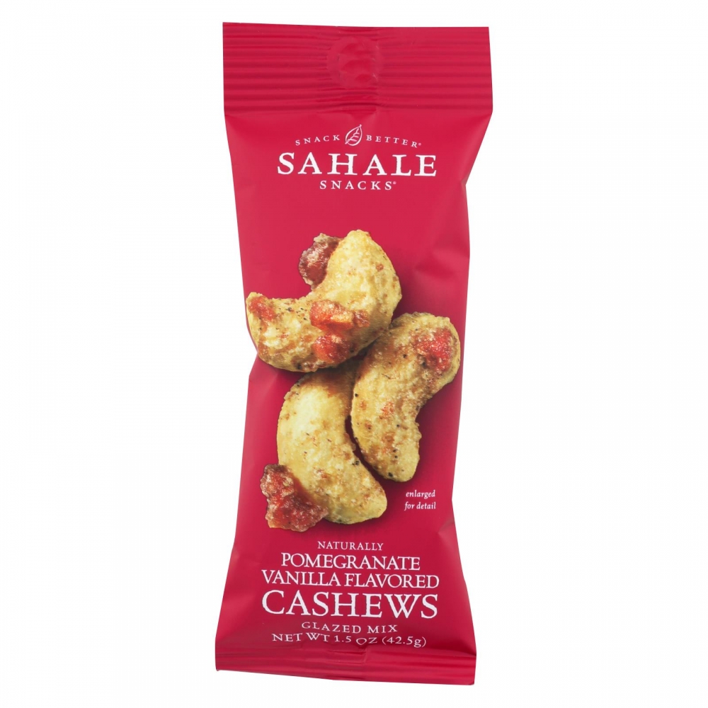Sahale Snacks Glazed Nuts - Cashews with Pomegranate and Vanilla - 1.5 oz - 9개 묶음상품