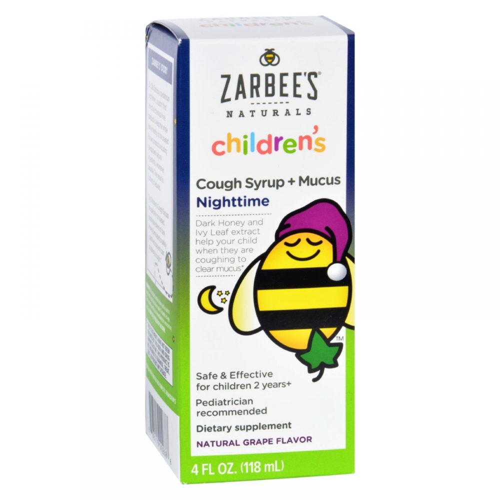 Zarbee's All Natural Children's Nightime Cough Syrup - Grape - 4 oz