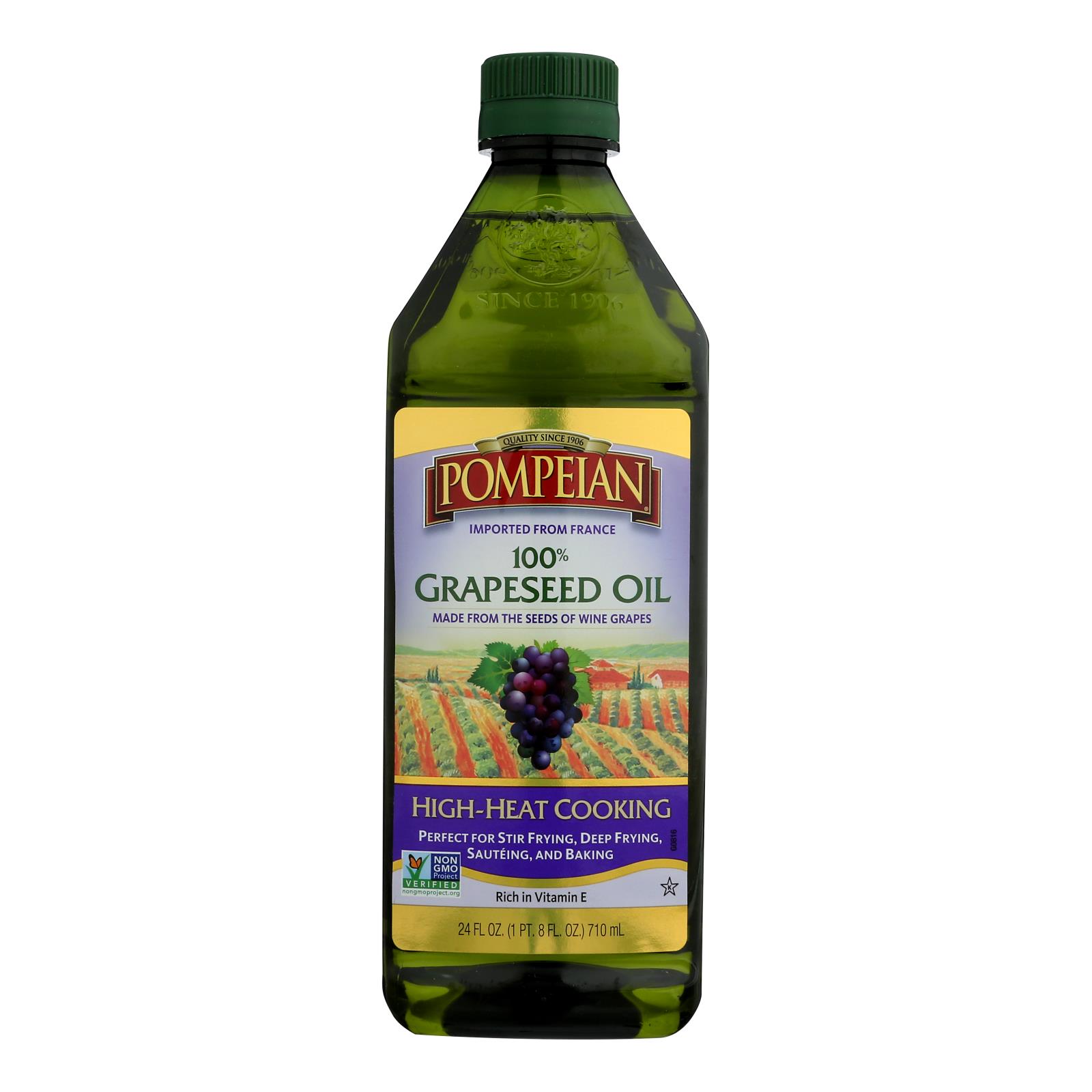 Pompeian 100% Grapeseed Oil - 6개 묶음상품 - 24 FZ