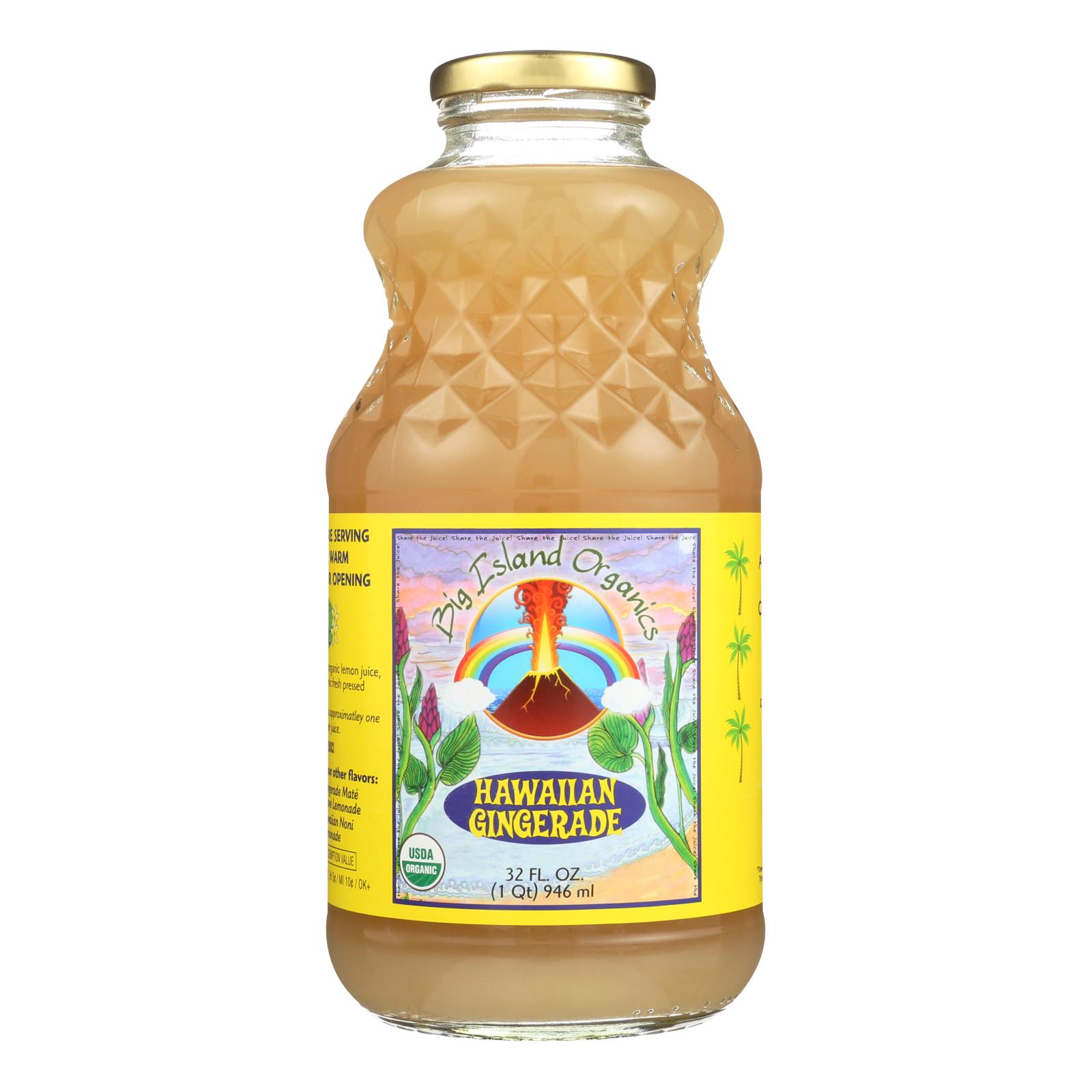Big Island Organics Hawaiian Gingerade - Case of 12 - 32 FZ