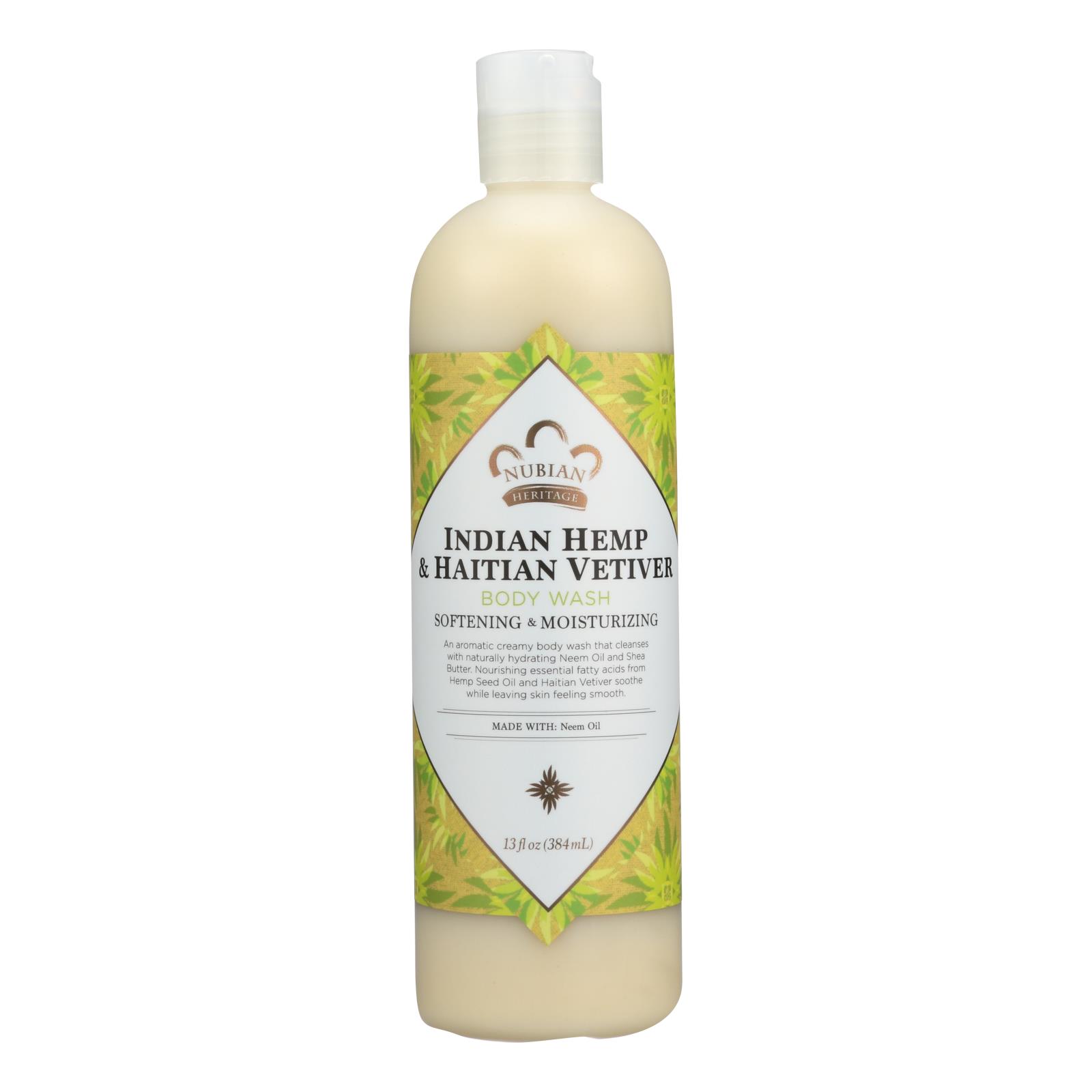 Nubian Heritage Indian Hemp & Haitian Vetiver Body Wash - 1 Each - 13 FZ